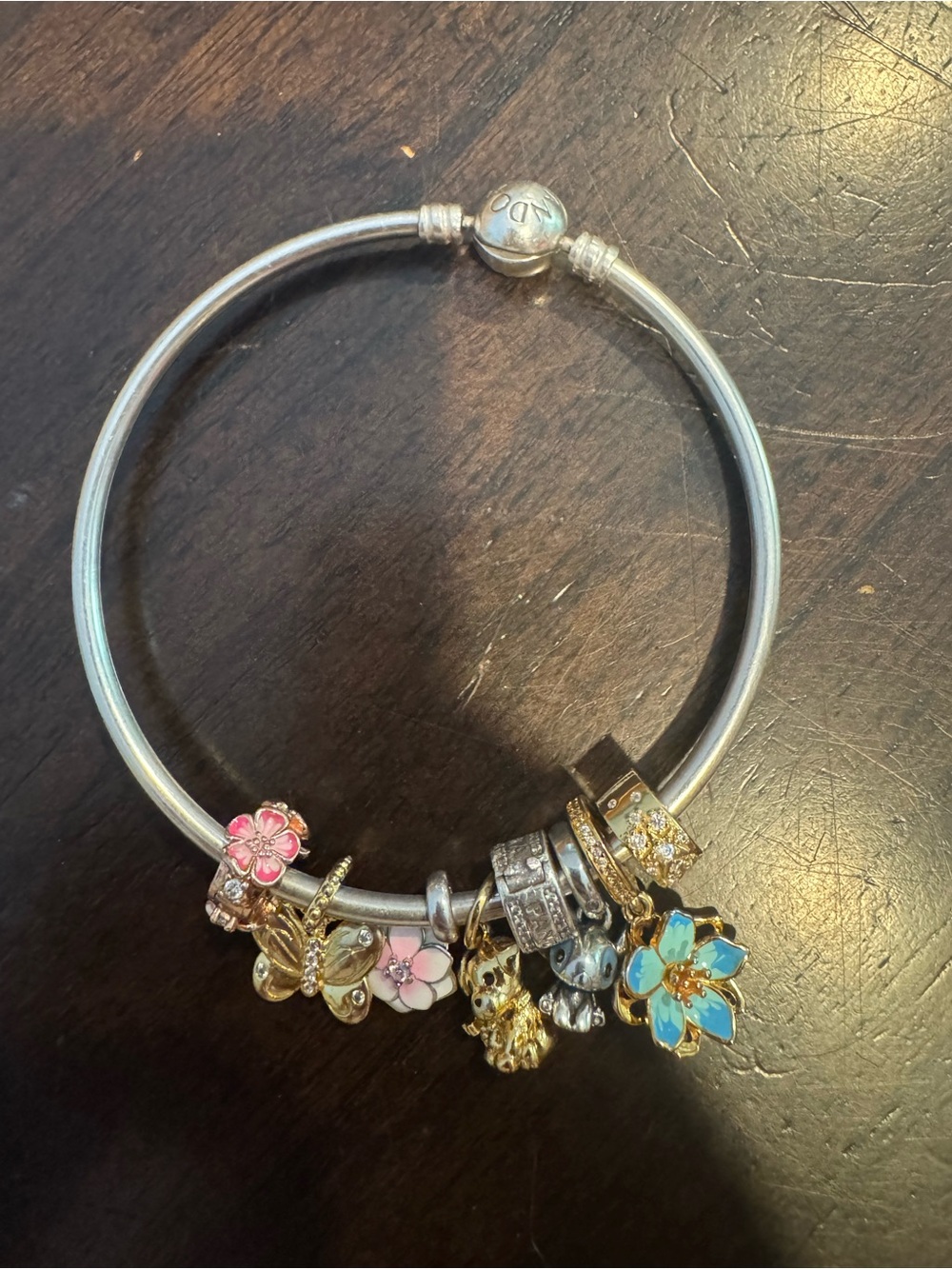 Pandora bracelet with Charms